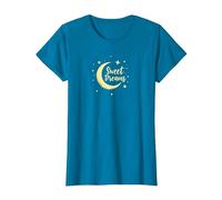 Sweet Dreams Luna Stelle Maglietta, Donna, Zaffiro, XXL