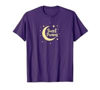 Sweet Dreams Luna Stelle Maglietta, Uomo, Viola, L