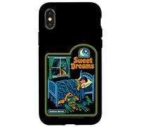 Sweet Dreams Monster Sarcastic Retro Funny Adult Humor Custodia per iPhone X/XS