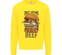 Sweet Dreams Sono Fatti Di Manzo BBQ Chef Felpa Per Bambini