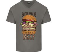 Sweet Dreams Sono Fatti Di Manzo BBQ Chef T-Shirt In Cotone A V
