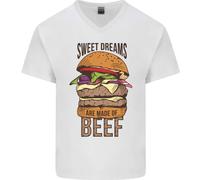 Sweet Dreams Sono Fatti Di Manzo BBQ Chef T-Shirt In Cotone A V