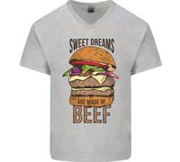 Sweet Dreams Sono Fatti Di Manzo BBQ Chef T-Shirt In Cotone A V