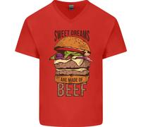 Sweet Dreams Sono Fatti Di Manzo BBQ Chef T-Shirt In Cotone A V