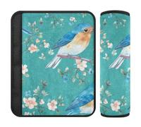 Sweet Eastern Bluebird Birds Teal 2 Pack auto viaggio Essentials protegge il collo e le spalle per borsa funda para cinturón de carro