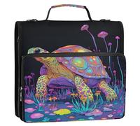 Sweet Eastern Box Turtle - Raccoglitore a 3 anelli con cinghia, multitasche, organizer per la scuola