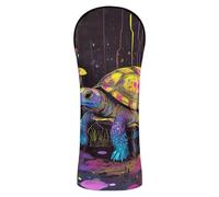 Sweet Eastern Box Turtle - Set di coperture per mazza da golf, in pelle di alta qualità, impermeabili, con etichette intercambiabili n. per driver Fairway Hybrid Wood protector para carro de golf