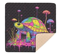 Sweet Eastern Box Turtle - Tappetino morbido e spesso per attività sportive per bambini, per interni ed esterni, leggero, per gattonare e gattonare, 127 x 127 cm
