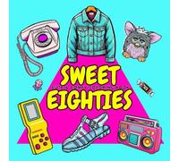 Sweet Eighties: Cute & Comfy Coloring Book For Adults And Teens