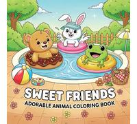 Sweet Friends: Adorable Animal Coloring Book for Adults and Teens