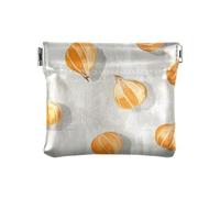 Sweet Fruit - Portamonete da donna, in pelle, colore: turchese, Funny Cape Uva spina Frutta Argento, 1 size, moderno