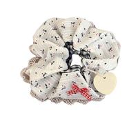 Sweet Girl - Elastico per capelli con elegante motivo a strisce, per scuola, studentessa, donna, acconciatura, balletto, scrunchie