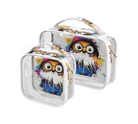 Sweet Gnome Clear Travel Toiletry TSA Approvato Borse trasparenti per donne uomini Kit da barba