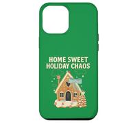 Sweet Holiday Chaos Gingerbread House Funny Natale Custodia per iPhone 12 Pro Max