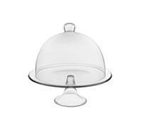 SWEET HOME Alzata per Dolci e Frutta in Vetro con Campana in Vetro cod.22.67450.33 cm 30,5h diam.33 by Varotto & Co.