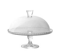 SWEET HOME Alzata tonda per dolci in vetro con cloche in vetro cod.2195200 cm 28h diam.32 by Varotto & Co.