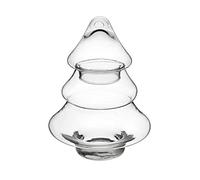 SWEET HOME Biscottiera in Vetro Trasparente a Forma Albero di Natale cod.SB02531LU cm 25 h diam. 18 by Varotto & Co.