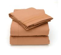Sweet Home Collection 4 Piece 2000 12 Colors Collection Egyptian Quality Deep Pocket Bed Sheet Set Full Mocha