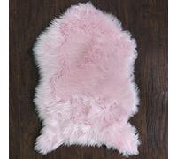 Sweet Home Collection Area Rug - Coperta decorativa in finta pelliccia di pecora, per divano, 3 x 2 cm, morbida e lussuosa copertura antiscivolo per pavimento di alta qualità, 3 x 2 cm, rosa