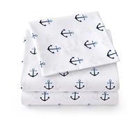 Sweet Home Collection Collezione 1500 Supreme Set di lenzuola per bambini, divertenti e colorate, per ragazzi e ragazze, con tasca profonda, senza pieghe, morbide e confortevoli, motivo ancora