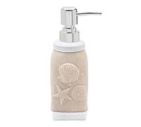 Sweet Home Collection Dispenser di sapone per vasca, in resina, stile costiero, design contemporaneo e decorativo per vasca da bagno e doccia, confezione da 1