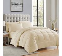 Sweet Home Collection Down Alternative Comforter All Season Warmth Luxurious Plush Loft Microfiber Fill Duvet Insert Bedding, King, Cream