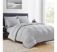 Sweet Home Collection Down Alternative Comforter - Piumone per tutte le stagioni, per letto matrimoniale, in microfibra, per letto matrimoniale, colore: argento