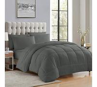 Sweet Home Collection Down Alternative Comforter - Piumone per tutte le stagioni, per letto matrimoniale, in microfibra, per letto matrimoniale, colore: grigio