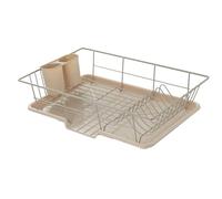 Sweet Home Collection Essiccazione e conservazione: include portaposate e scolapiatti, massimizza lo spazio sul piano di lavoro, in plastica metallica, beige