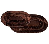 Sweet Home Collection morbido tappetino da bagno, set di 2, marrone/cioccolato, 43,2 x 61 cm/50,8 x 81,3 cm