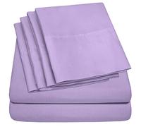 Sweet Home Collection Set di lenzuola per letto king size, 6 pezzi, collezione Supreme, microfibra spazzolata fine, tasca profonda, 2 federe extra, ottimo valore