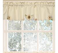 Sweet Home Collection Tenda da Cucina a Scelta tra Ripiani/Festone/mantovana, Girasole, 96,5 cm di Larghezza x 152,4 cm di Lunghezza (Confezione da 1)