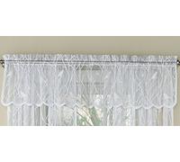 Sweet Home Collection Trattamento per Tende con Motivi e Design Eleganti e Unici per Tutte Le Decorazioni della casa, Tessuto, Bianco canore, 152,4 cm di Larghezza x 30,5 cm di Lunghezza (Confezione