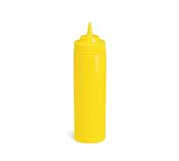 SWEET HOME Dosatore Squeeze in plastica Giallo per Olio aceto ml 350 cod.DS01870LU cm 22h diam.6 by Varotto & Co.