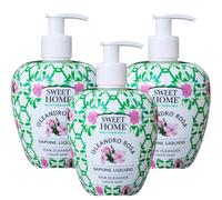 Sweet Home Mediterranea Sapone Liquido all'Oleandro Rosa, 500 ml, Formula Delicata, Idratante, con Dosatore, per Uso Quotidiano (3)