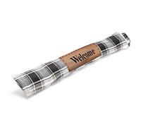 SWEET HOME - Paraspifferi Sottoporta e Finestre Valido per Porta Blindata in Poliestere Imbottito, Paraspifferi Porta Pratico con Impugnatura, Salsicciotto Paraspifferi Lungo 80 cm e Diametro 10 cm