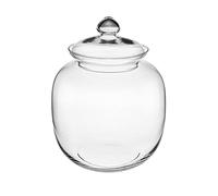 SWEET HOME Scatola potiche biscottiera in vetro trasparente con coperchio cod.SB02722LU cm 25h diam.24,5 by Varotto & Co.