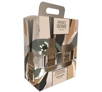 Sweet Home Set Soffio D'ambra Profumatore Ambiente 100 Ml e Candela 110 Gr