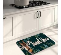 Sweet Home - Tappetini da cucina per pavimento, motivo giraffa, morbidi, imbottiti, confortevoli, lavabili, antiscivolo, decorativi, per lavelli da cucina, lavanderia e bagno, 50 x 78 cm