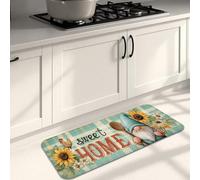 Sweet Home, tappetini da cucina per pavimento, stile rustico, vintage, morbidi, imbottiti, confortevoli, lavabili, antiscivolo, per lavelli da cucina, lavanderia, bagno, 40,6 x 119,6 cm