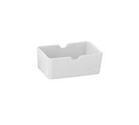 SWEET HOME Varotto & Co. Porta Bustine da Zucchero e Tè in Porcellana Bianca Lucida cod.BR00730LU 10x6x4h cm