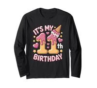 Sweet Ice Cream 11th Birthday Party Celebration for Girls Maglia a Manica