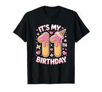 Sweet Ice Cream 11th Birthday Party Celebration for Girls Maglietta