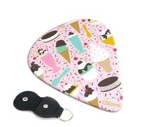 Sweet Ice Cream - 6 plettri per chitarra, stampati su entrambi i lati, per chitarra elettrica, basso, ukulele (0,46 mm, 0,71 mm, 0,96 mm)
