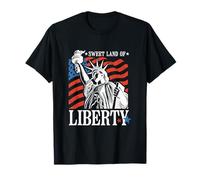 Sweet Land Of Liberty Bandiera americana 4 luglio Maglietta