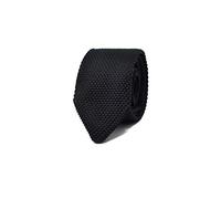 Sweet Leaf Cravatta da uomo Nero a Maglia - 100% Seta - Classica, Elegante e Moderna - (ideale per un regalo, un matrimonio, con un abito, in ufficio...)