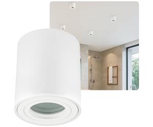 Sweet Led - Faretto da incasso IP44, plafoniera, faretto a soffitto, in alluminio, per ambienti umidi, 95 mm, 230 V, GU10, rotondo, colore bianco