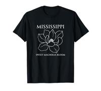 Sweet Magnolia Bloom Mississippi Tee con fascino del sud Maglietta