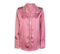 Sweet Miss Camicia donna in raso con paillettes