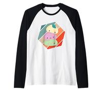 Sweet Mochi Love Sweetest Dessert Caramella di Riso Maglia con Maniche Raglan